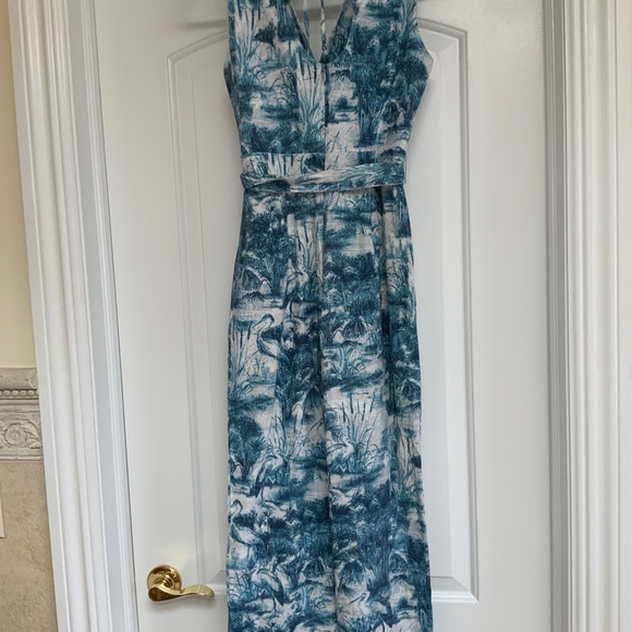 Anthropologie Eva Franco landscape Linen jumpsuit - Picture 9 of 9